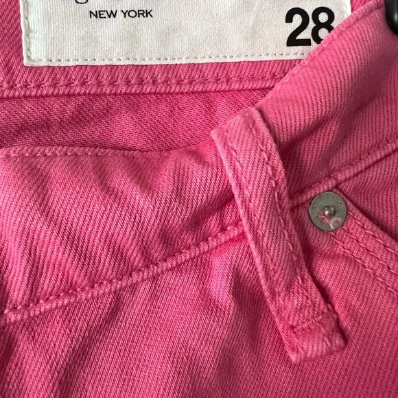 rag & bone New York - Sid Carpenter Jeans (bright pink), size 28 - Picture 5 of 6